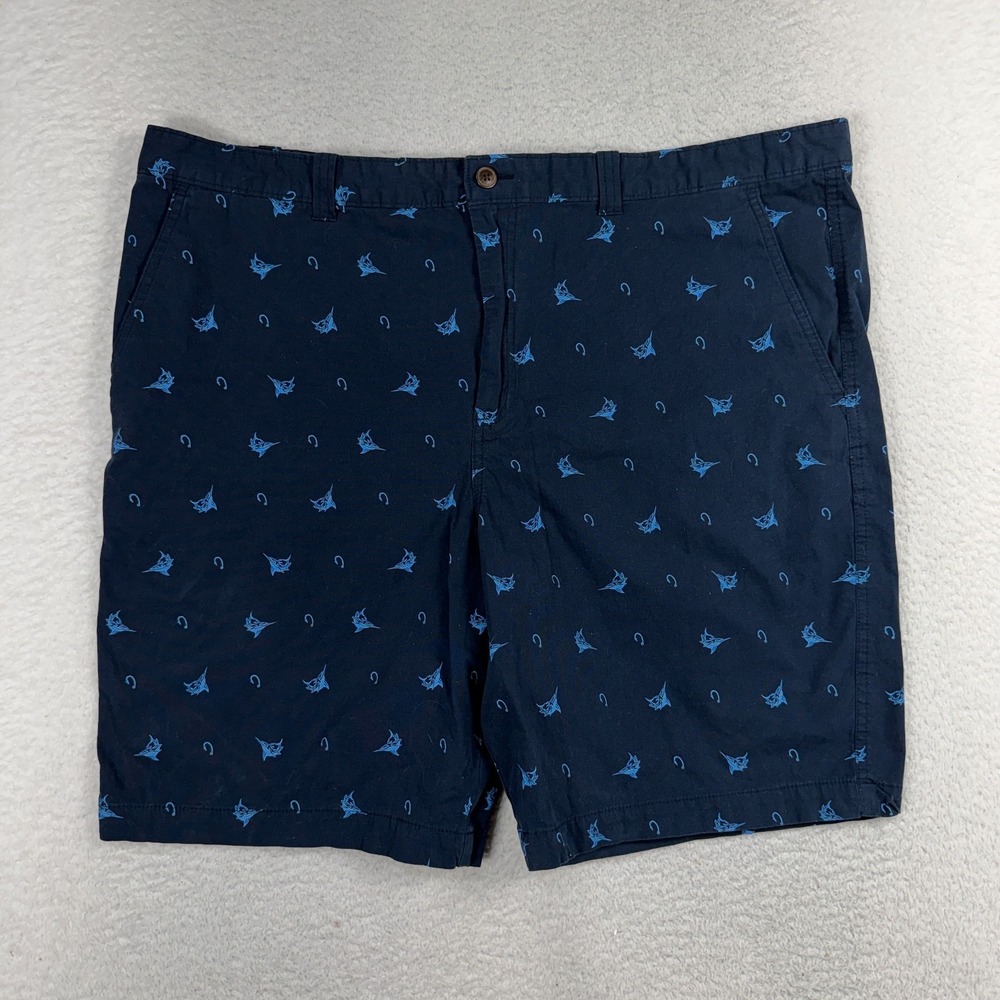 Magellan Outdoors Mens 44Wx10 Shorts Swordfish Navy Bermuda Fishing Shorts Golf